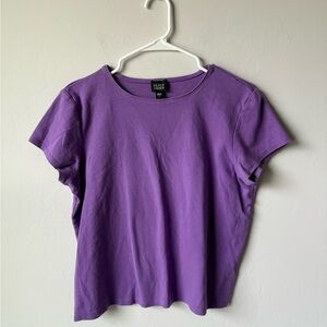 Eileen Fisher Purple Short Sleeve Tee